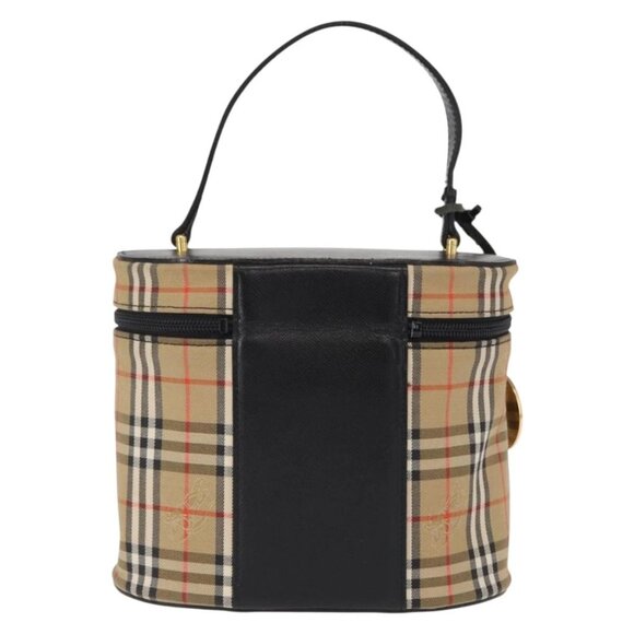 Authentic BURBERRY Nova Check Vanity Hand Bag bst384-121825 - Picture 2 of 16